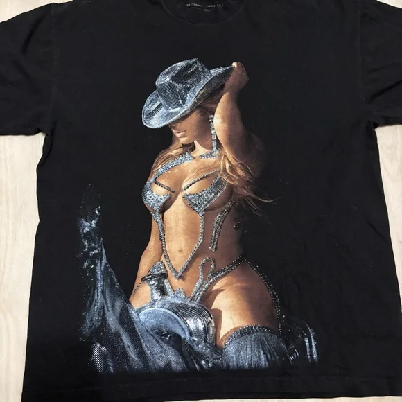 Beyonce Renaissance World Tour 2023 Graphic T-Shirt Official Merch Black Size XL - Picture 2 of 7